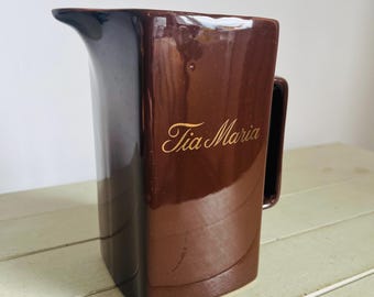 Preciosa jarra de cerámica vintage de Tia Maria