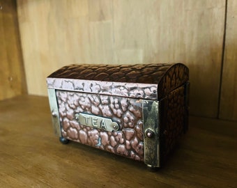 Lovely Vintage Copper Tea Caddy