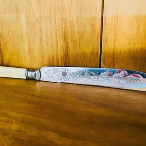 Lovely Vintage Silver Plated Cake Knife