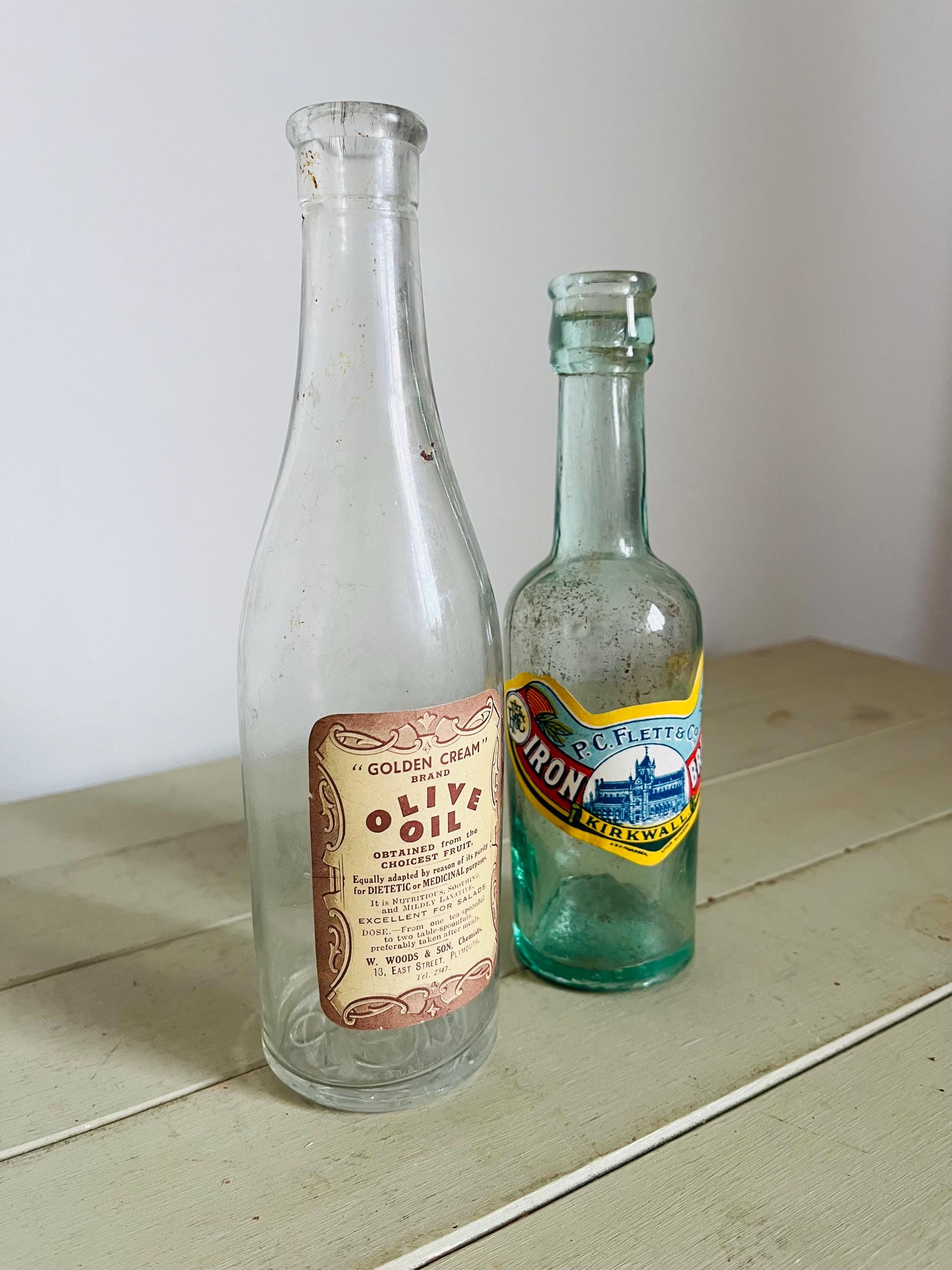 素敵なヴィンテージガラスボトル2個セット - Etsy 日本