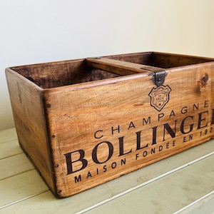 Lovely Vintage Looking Wooden Champagne Box