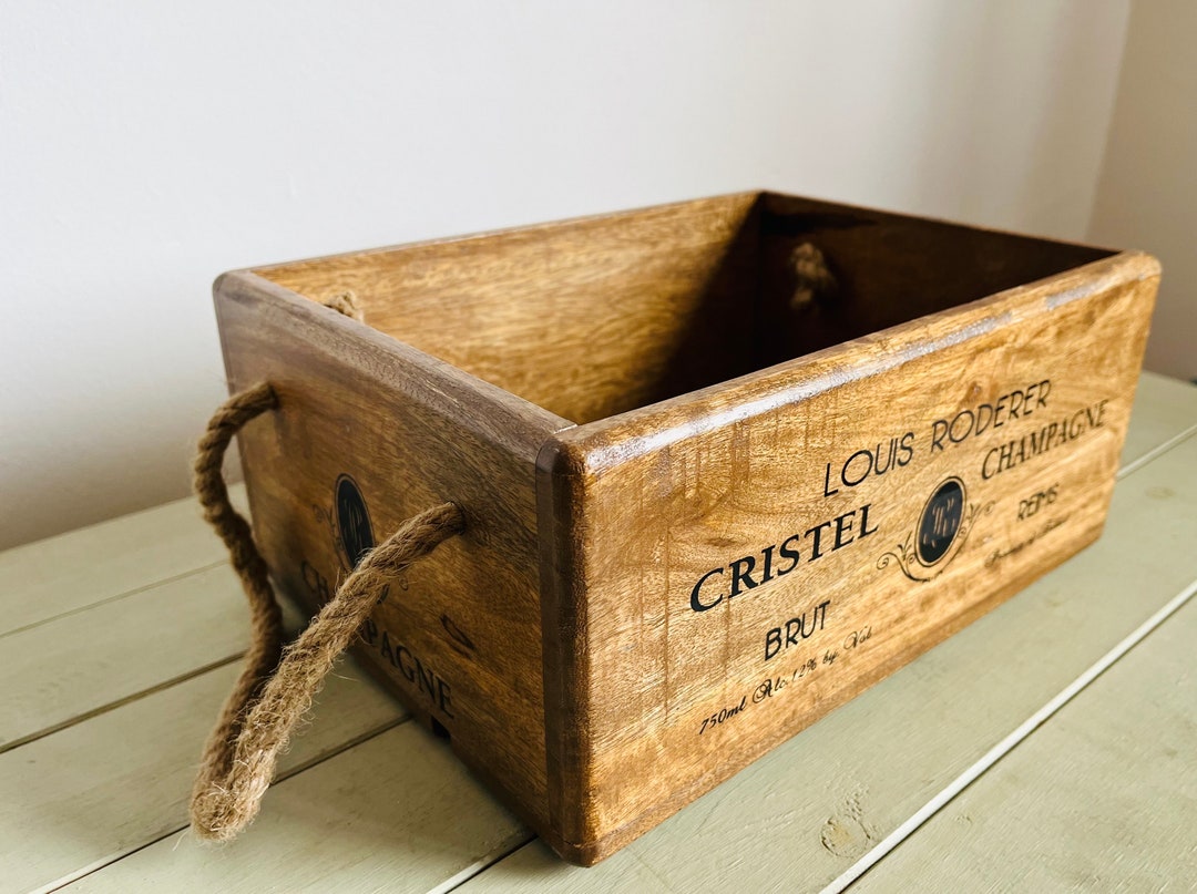 Lovely Rustic Solid Wood Storage Box - Etsy