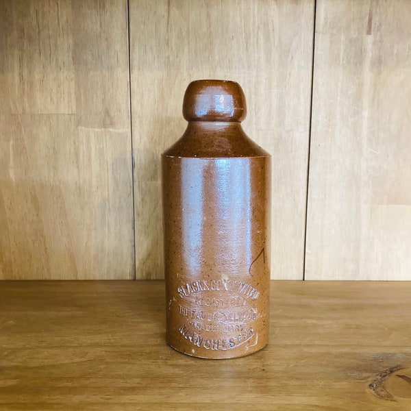 Lovely Vintage Salt Glazed Stoneware Bottle