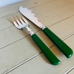 Lovely Vintage Silver Plated Fish Serving Set