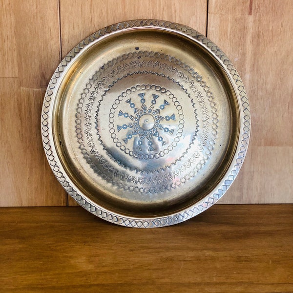 Vintage Brass Tray Etsy