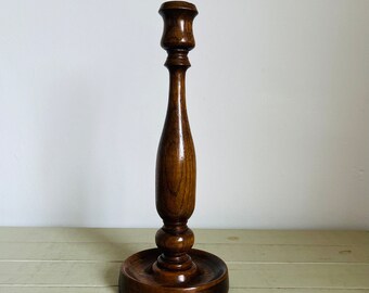 Lovely Vintage Wooden Candlestick Holder