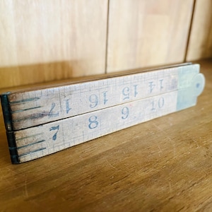 Righello in legno vintage 60 cm/24 pollici