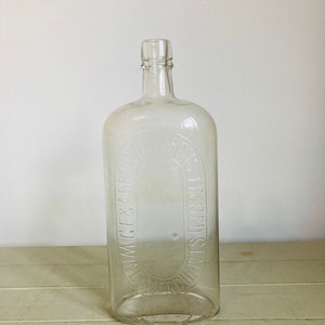 Lovely Vintage Glass GF and A Brown & Sons Wine Merchants Bottle