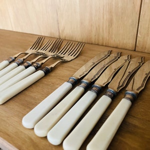 Lovely Vintage set of 5 Stainless Nickel Cutlery Set