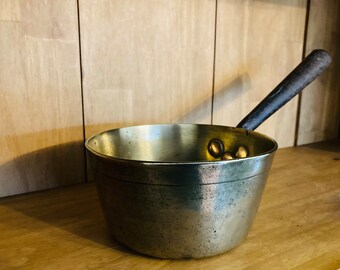 取っ手付きのヴィンテージ真鍮鍋、装飾品 - Etsy 日本