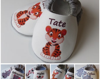 Personalised newborn baby booties, 20 animal designs to choose from, unique gift!