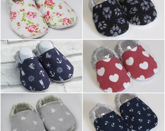 Variety baby booties, Available in sizes up to 24 months, Nautical,moustache,hearts,panda,elephant, hedgehogs, floral, unicorn.