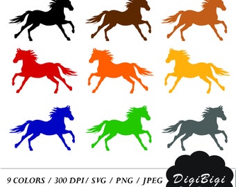 Horse SVG, Horse Clipart, Horse Printable Stickers, Horse svg stickers, Horse silhouette, Vector Horse, Horse cricut, Horse Planner Stickers