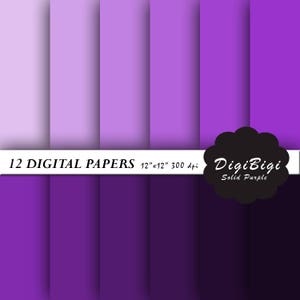 Lila Digitales Papier, 12 x 12, Lila Hintergrund, Lila Digitales Papier, Instant Download, Scrapbooking Papier, Violet paper pack