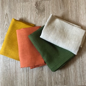Bandana Pair - Set of 2 Handmade Linen Bandanas