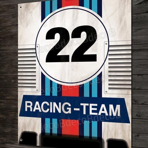 917 Racing-team artwork decorative metal plate