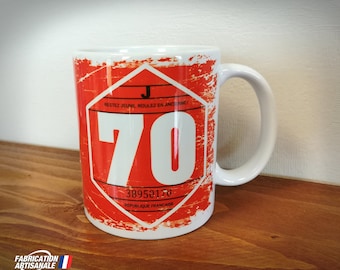 Mug ancienne vignette auto 1970