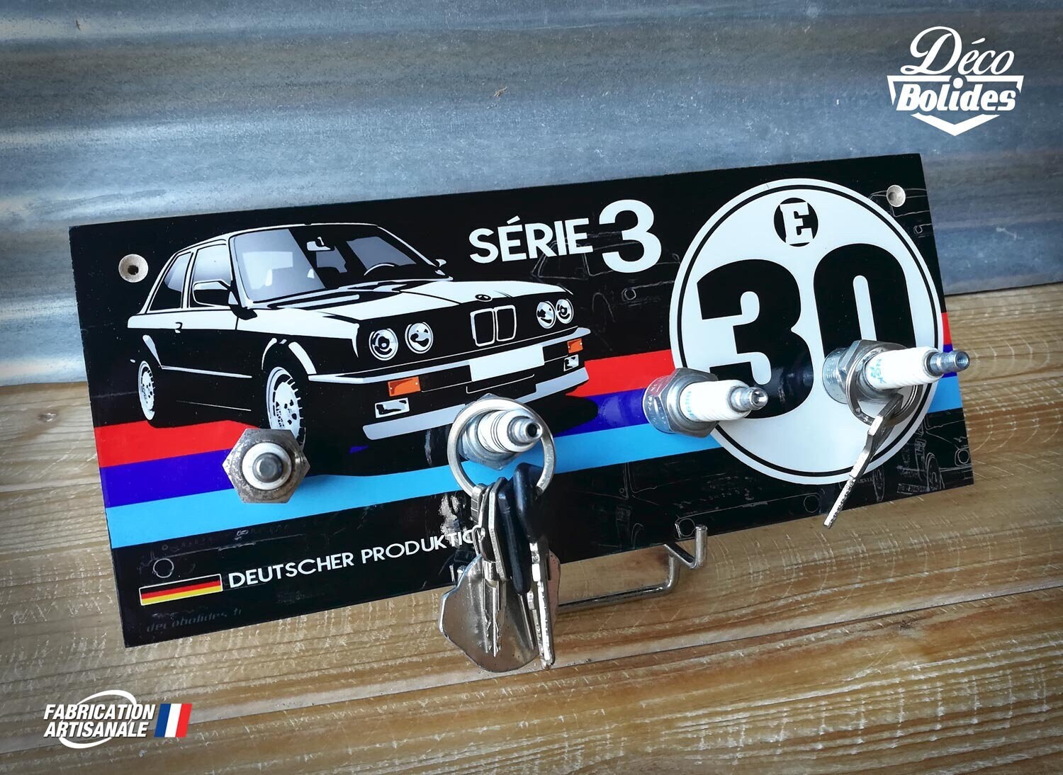 Porte-clé BMW garage - Idées cadeau/Les porte-clés - nostalgic-deco