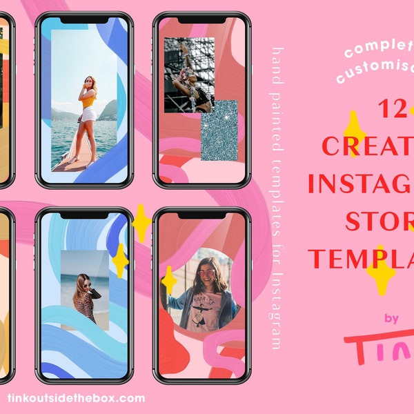Creative Instagram Story Templates | Completely customisable template for Instagram Stories | Influencer Templates | Blogger Templates