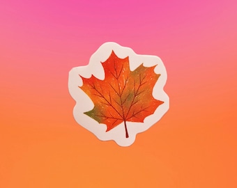 Vinylsticker herfstblad, herfstplannerstickers