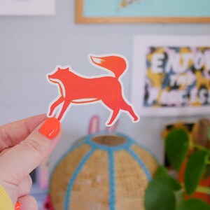 Cute Fox Sticker, Fall Sticker, Hygge Gift, Autumn Sticker, Stocking Filler, Vinyl Stickers, Cute Stickers image 3