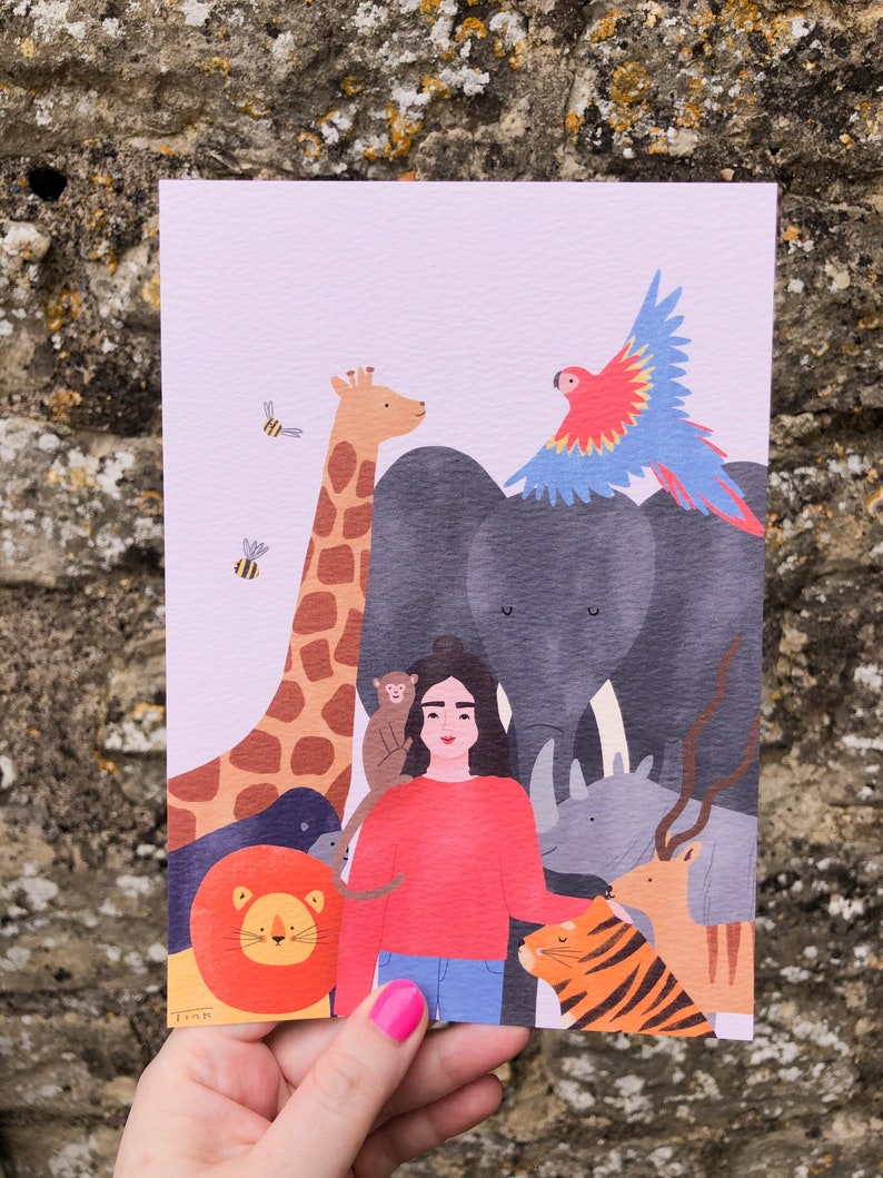 In This Together Safari Animals Art Print, Nursery Wall Art, Kids Room Decor, Animal Wall Art, Animal Lover Gift, Safari Nursery Print image 7