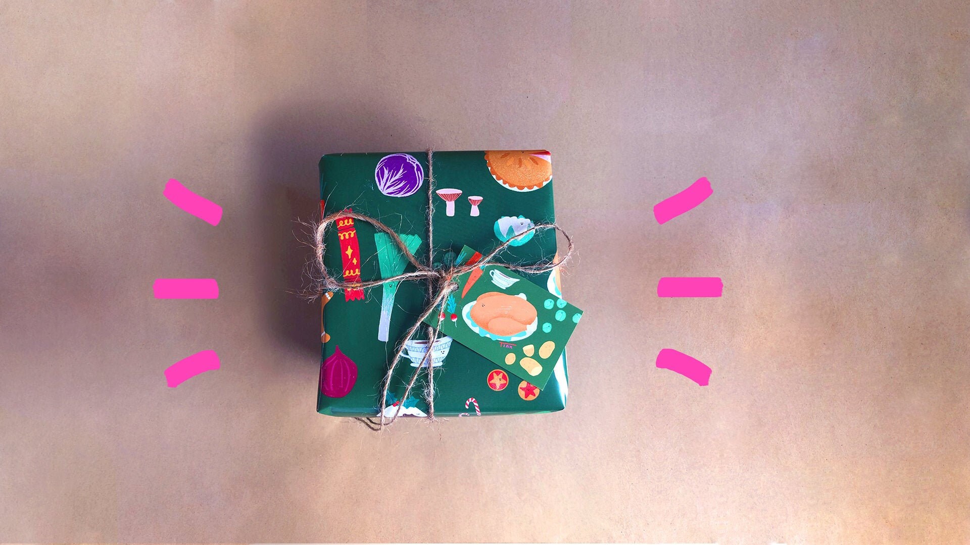 Christmas Food Gift Wrap // Festive Wrapping Paper // Holiday | Etsy