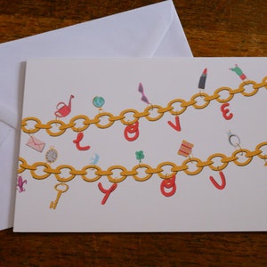 Love You Card, Verjaardagskaart, Geïllustreerde Valentijnsdagkaart, Wenskaart, Miss You, quarantainekaart