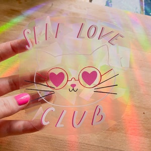 Self Love Club Rainbow Maker Window Sticker