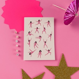 Naked Ladies Celebration Card, Birthday Card, Congratulations Card, Greeting Card, Best friend card, Funny Cards image 1