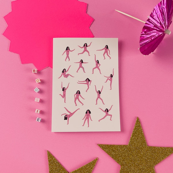 Naked Ladies Celebration Card, Birthday Card, Congratulations Card, Greeting Card, Best friend card, Funny Cards