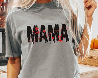 Halloween Shirt, Halloween Mama, Halloween Mom, Halloween Party, Trick or Treat Shirt, Mama Shirt, Mom Tshirt, October Mom, Funny Halloween