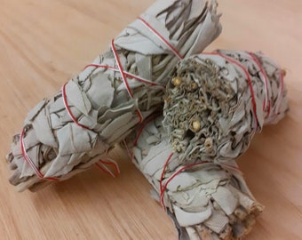 White Sage Smudge 4.5" Sticks - Native American Individual Smudge Stick - FREE P&P UK