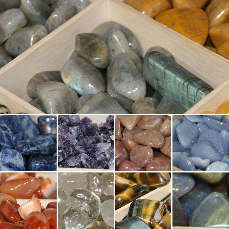 Crystal Tumble Stones 16 25mm Healing Crystals Same Day Etsy UK