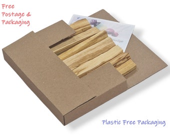 Palo Santo x7 Sticks - Wild Harvest - Plastic FREE packaging - 100% Sustainable Genuine Palo Santo Wood -