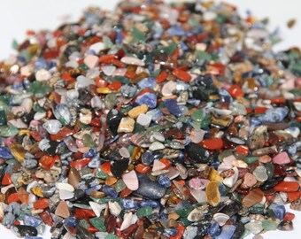 Crystal tumblestone crystal chips 3 - 7mm: 100+, 500+, 1000+ EXTRA EXTRA SMALL polished