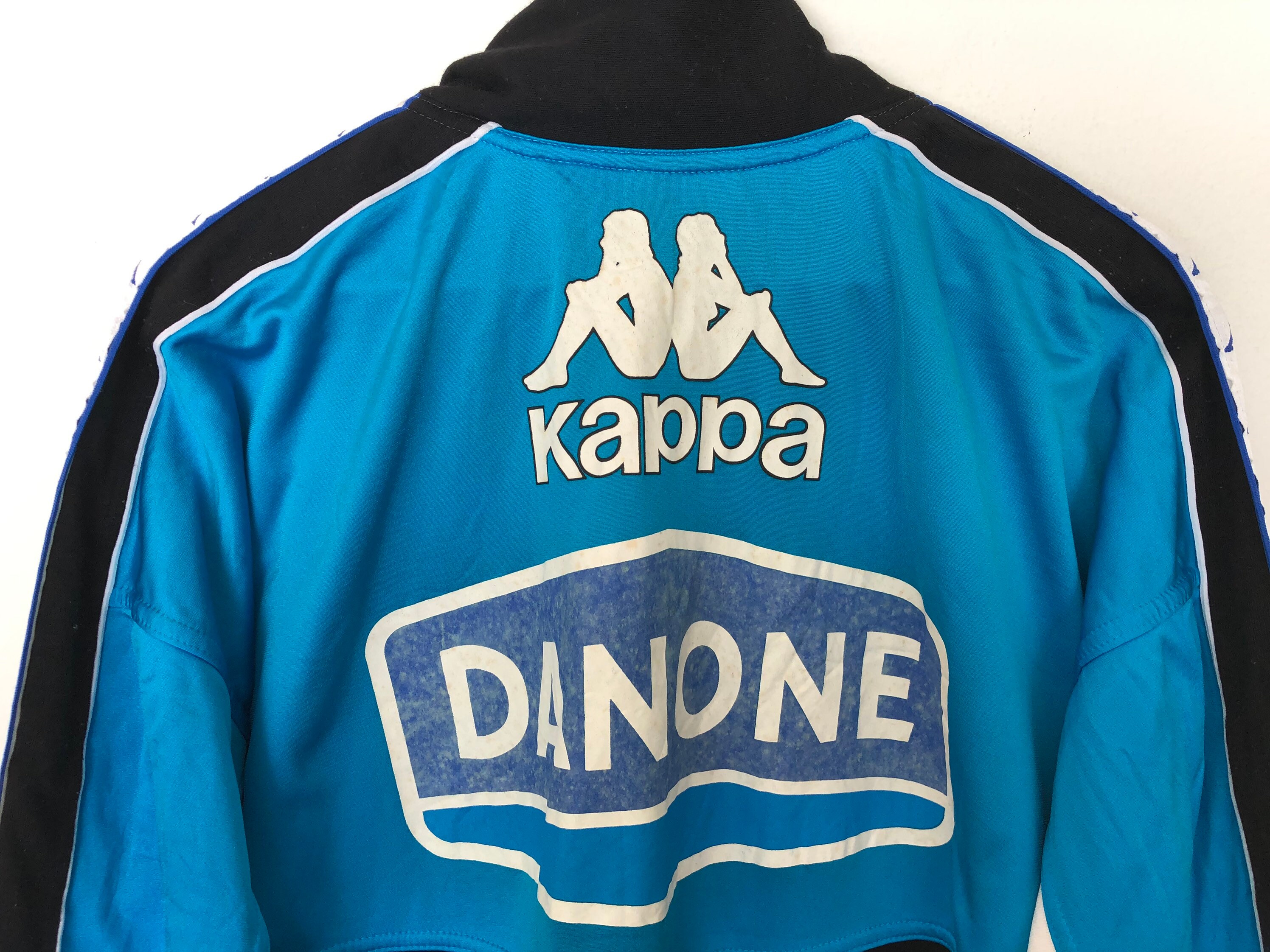 Rare!! Kappa Big Logo Spellout Pullover Jumper Sweatshirt Half Zip
