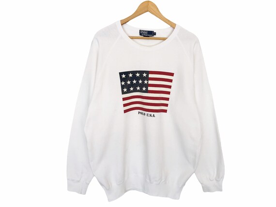 Polo Usa Ralph Lauren Spellout Sweatshirt Vintage