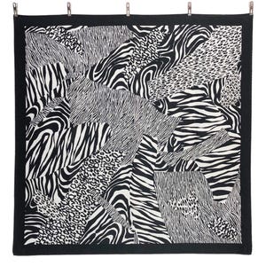 Leopard Zibra Polyester Scarf Vintage (30.5”x”30.5)