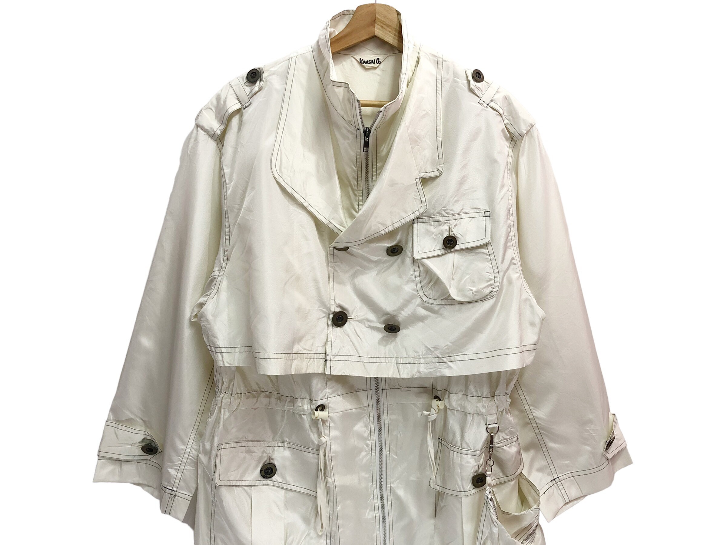 kansai_e-shop様用 Rare!! Kansai O2 Japanese Designer Spellout Embroidery