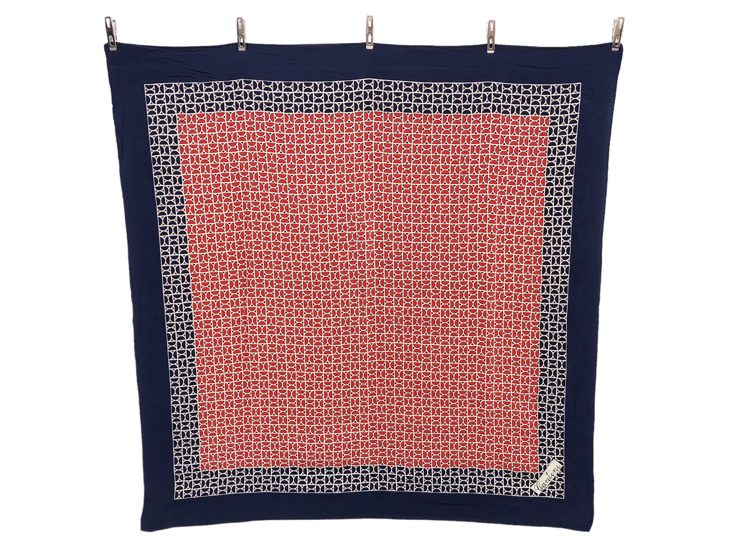 Cantini Silk Scarf Vintage (28.5”x”29.5)