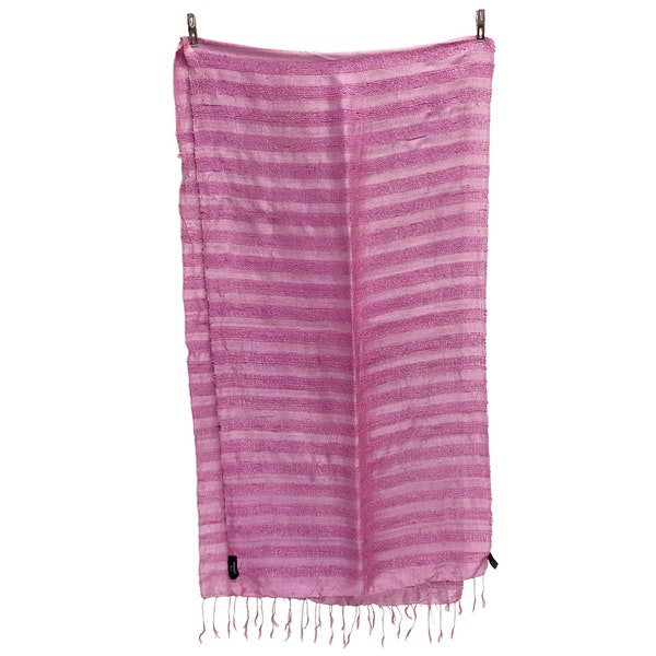 Jim Thompson Thai Silk Scarf Vintage (16.5”x”66)