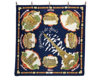 Bufanda de poliéster con gráficos vintage (29,5 x 30,5)