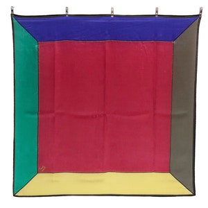 Jun Ashida Silk Scarf Vintage (34.5”x”34.5)
