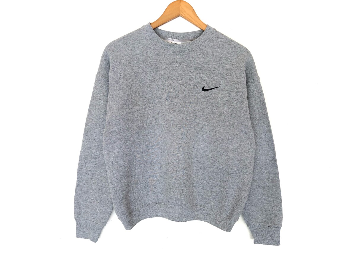 Nike Small Logo Embroidery Pullover Jumper Sweatshirt Vintage - Etsy