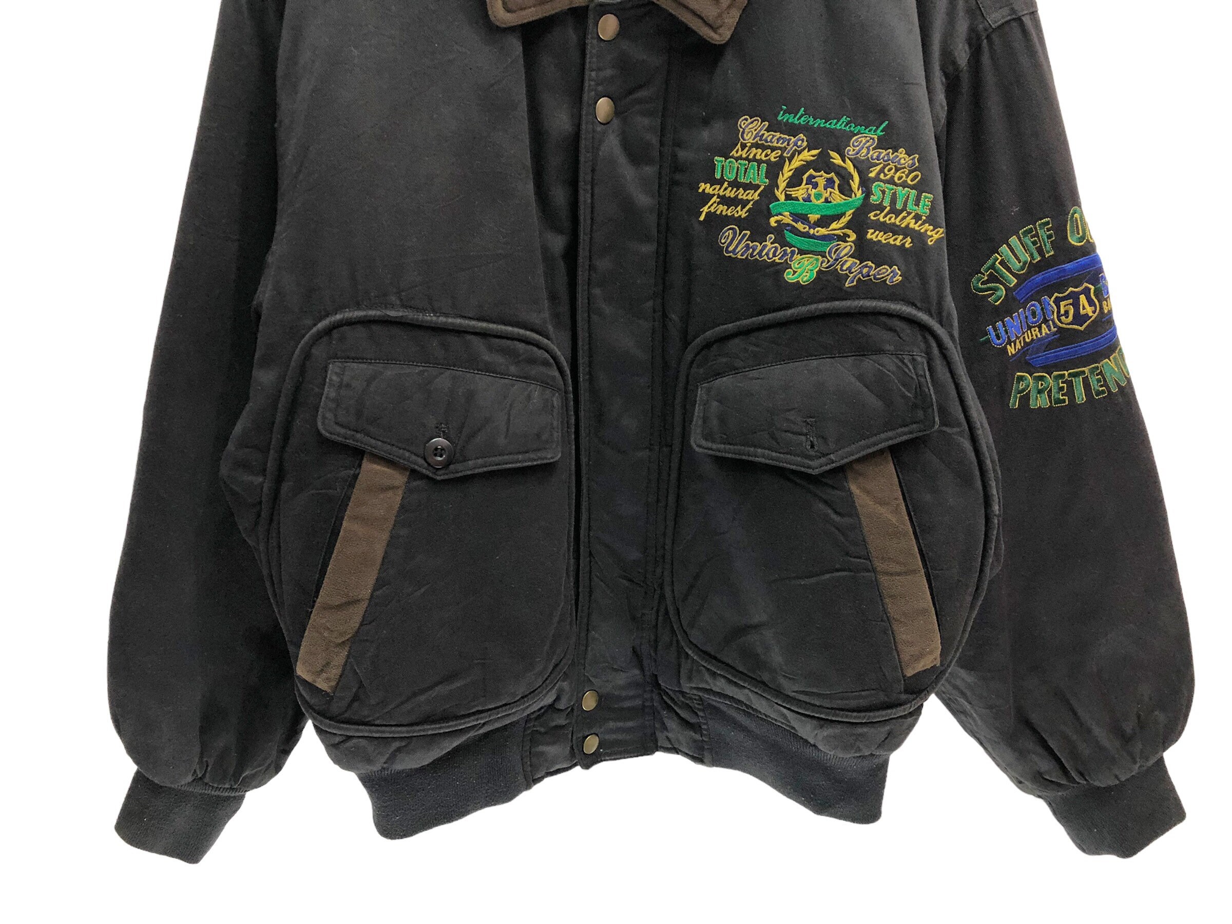 Union Bay Bomber Jacket Pullover Jumper Vintage 90s - Etsy