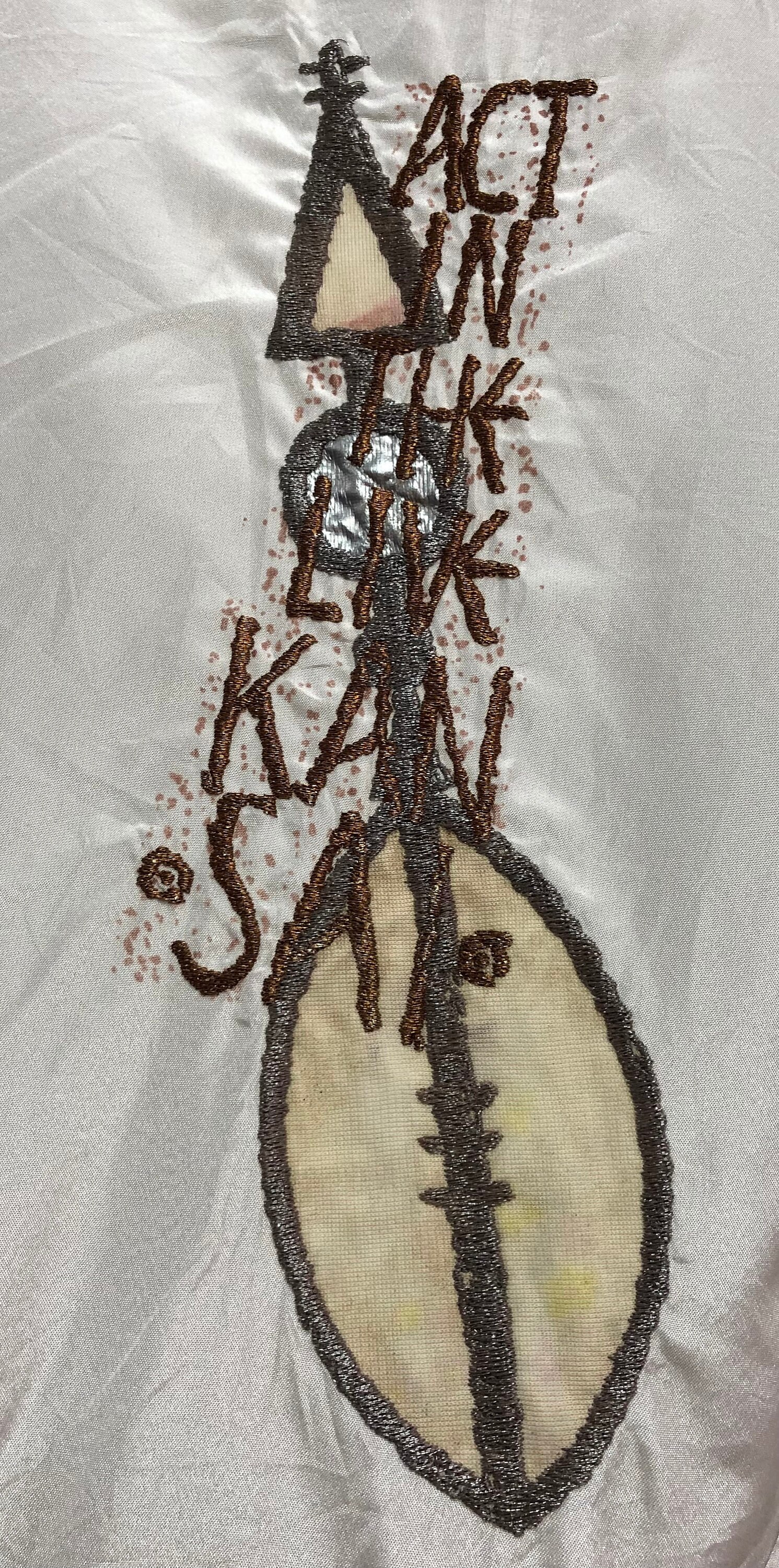 Rare!! Kansai O2 Japanese Designer Spellout Embroidery Kansai Yamamoto ...