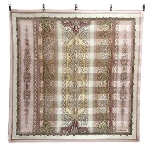 Anne Klein Paisley Silk Scarf Vintage (34.5”x”35)