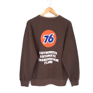 Smörjmedel 76 Motorolja California Racing Fuel Stor Logotyp Broderad Pullover Tröja