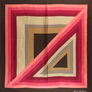 Sorelle Fonlana Silk Scarf Vintage (30.5”x”31)